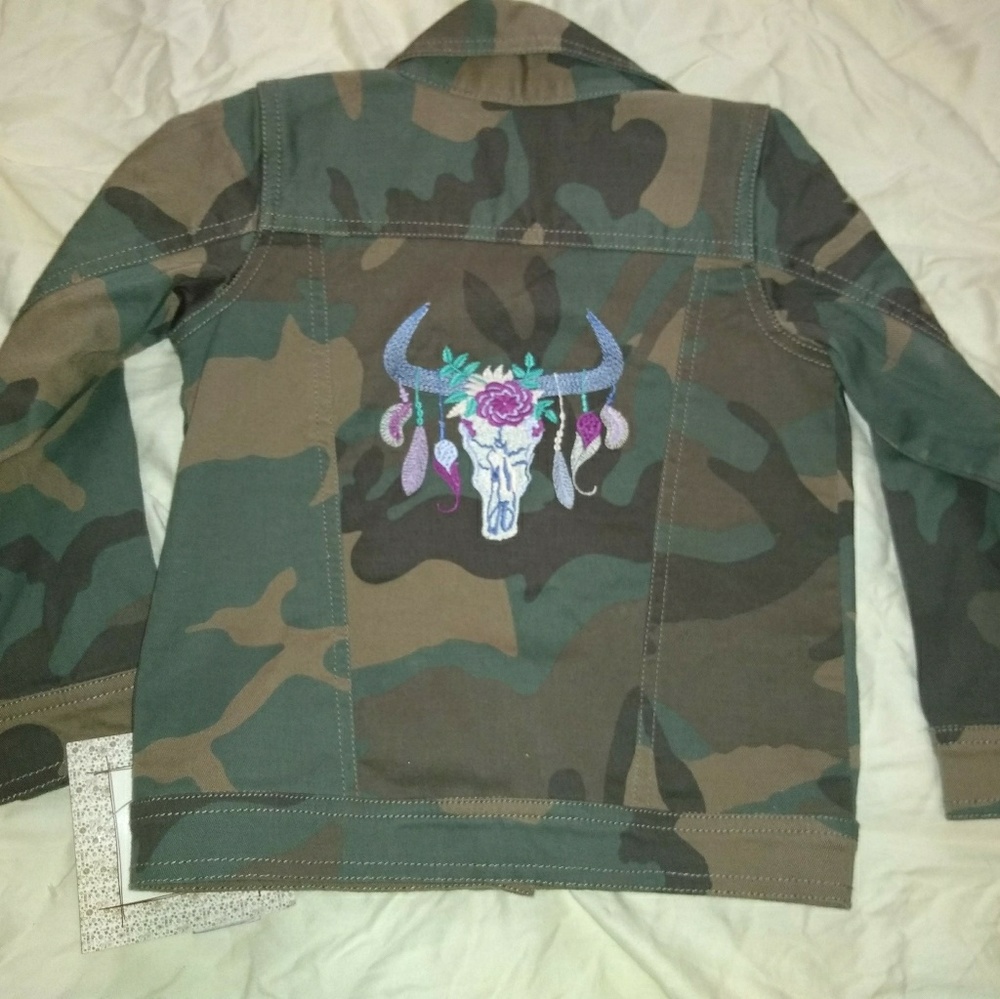 New jak & peppar camo boho girls jacket 2t